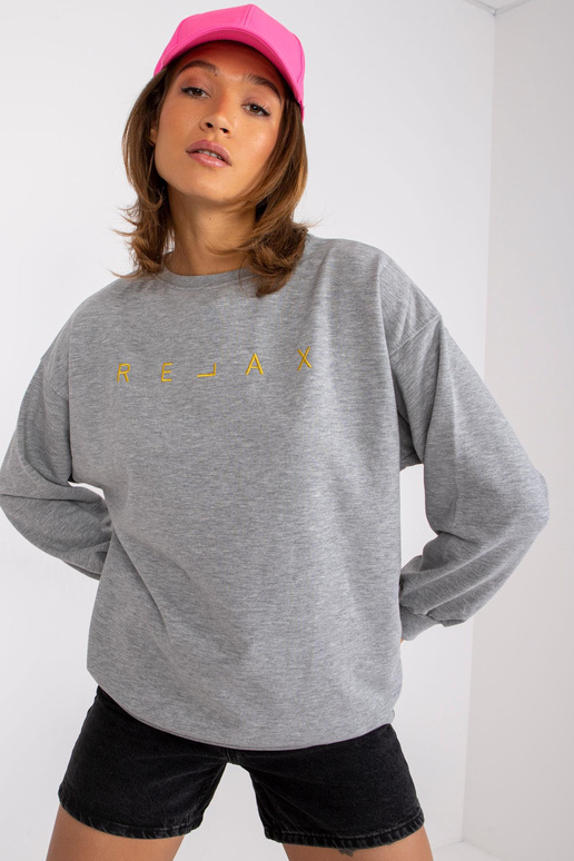 Pelēks melanžs sporta krekls ar...