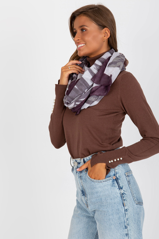 Tumši violeta raksta kokvilnas slings