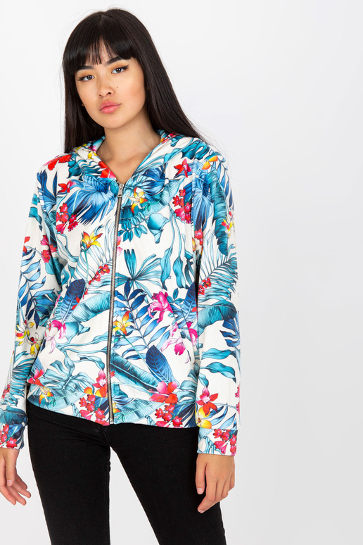 Balts un zils velūra sporta krekls ar... Balts un zils velūra sporta krekls ar...