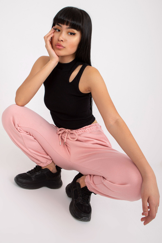Bāli rozā sieviešu sporta bikses Lisa