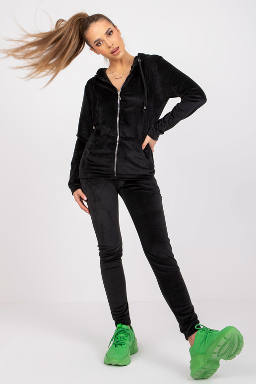 Melns Sieviešu Divdaļīgs Velūra...