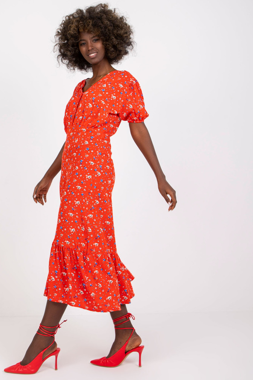 Sarkana midi kleita sievietēm ar...