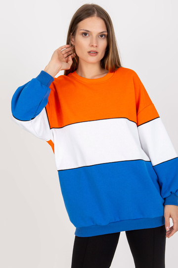 Oranži zils sporta krekls...