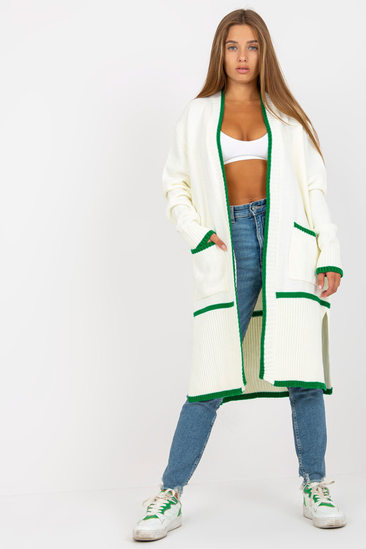 Ekrūzaļš brīvs jaciņš ar kabatām RUE...