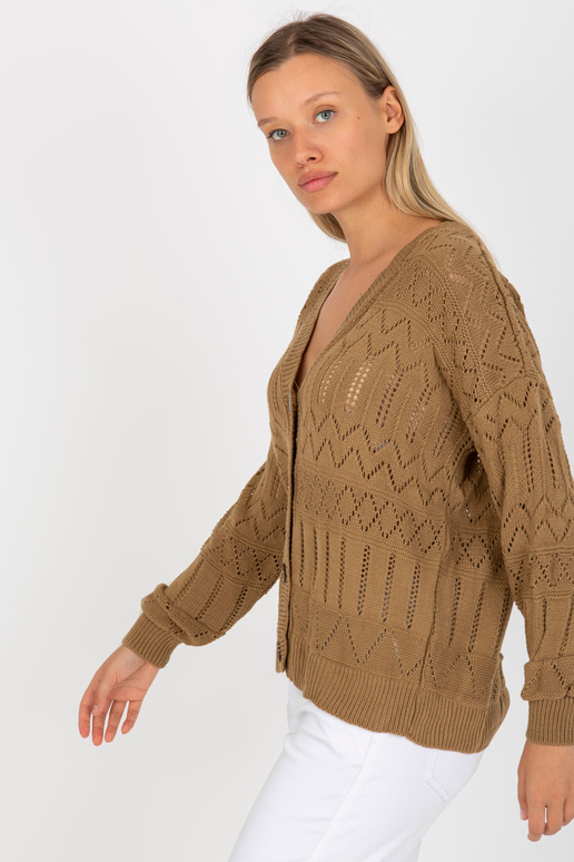 Tumši bēša ažūra vasaras jaka RUE PARIS