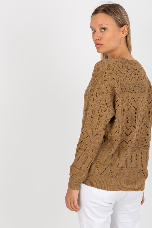 Tumši bēša ažūra vasaras jaka RUE PARIS