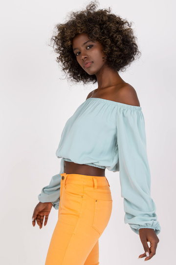 Piparmētru īsa blūze...