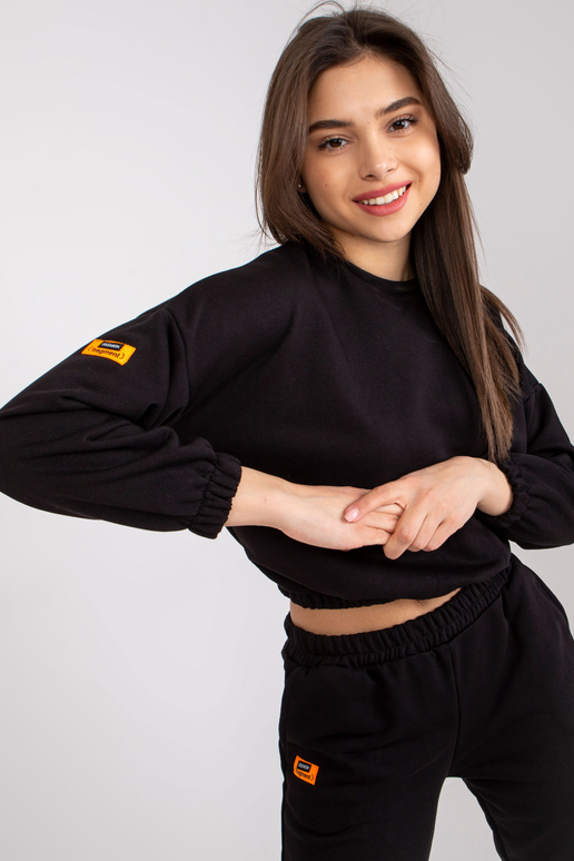 Melns sieviešu kokvilnas sporta tērpu...