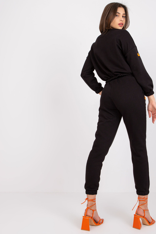 Melns sieviešu kokvilnas sporta tērpu...