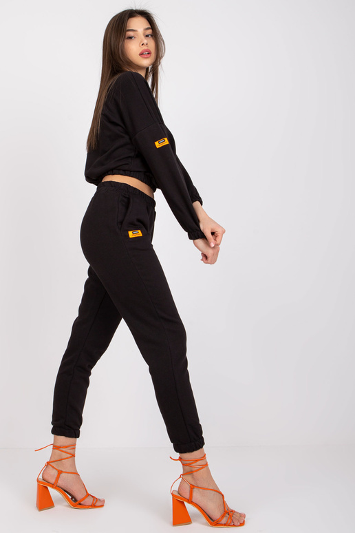 Melns sieviešu kokvilnas sporta tērpu...