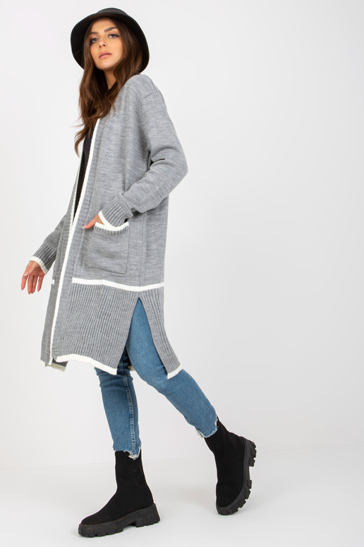 Pelēks-ekrū garais jaciņš ar kabatām...