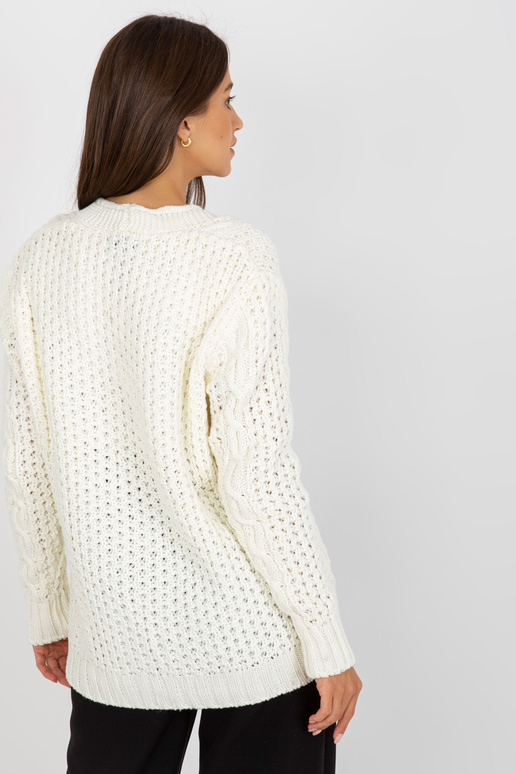 Ecru trikotāžas jaka ar bizēm RUE PARIS