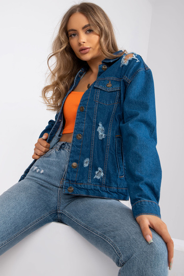 Zila džinsa jaka ar...