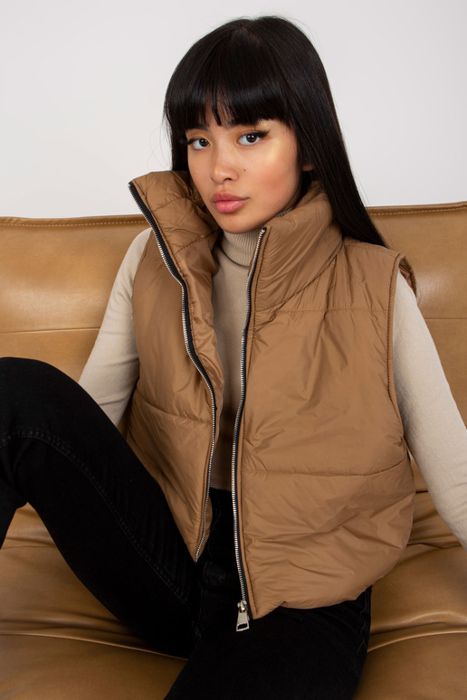 Gaiši brūna stepēta dūnu veste OCH BELLA