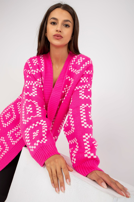 Fluo rozā brīvs jaciņš RUE PARIS rakstos