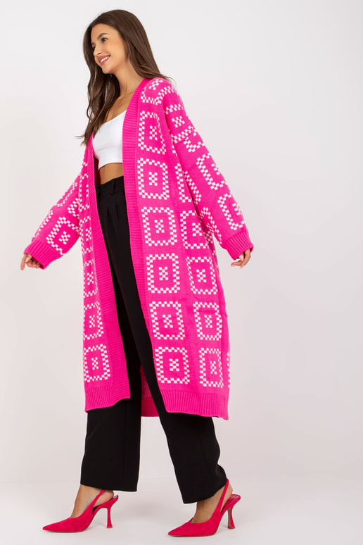 Fluo rozā brīvs jaciņš RUE PARIS rakstos