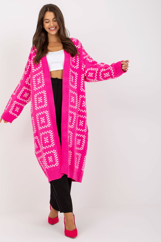 Fluo rozā brīvs jaciņš RUE PARIS rakstos