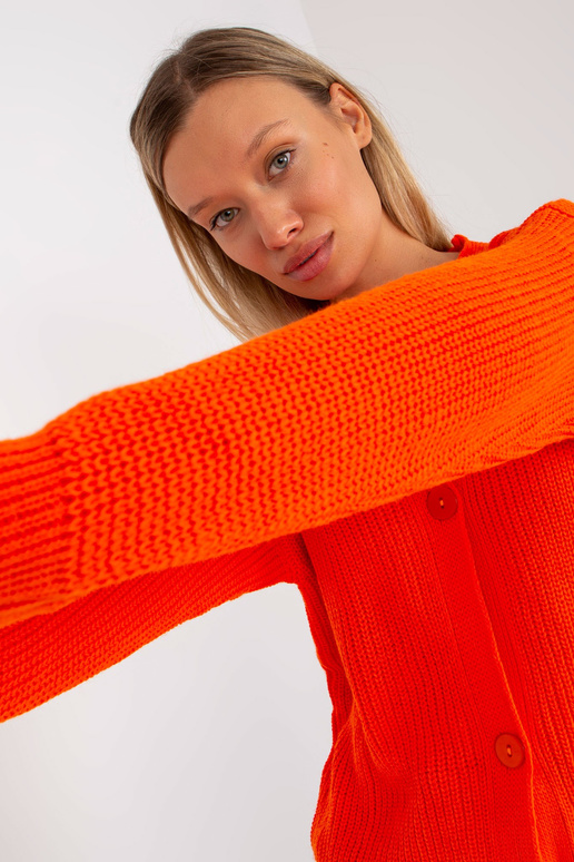Oranžs jaciņš ar lielām pogām RUE PARIS