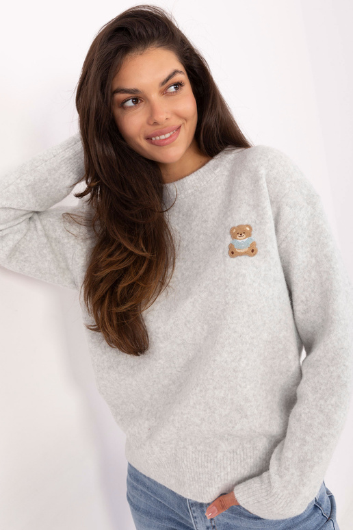 Gaiši pelēka džemperis
