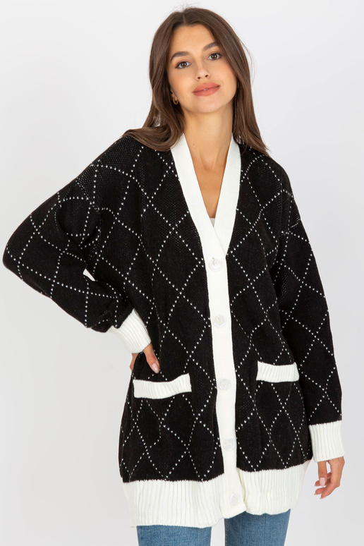 RUE PARIS Melns brīvs jaciņš