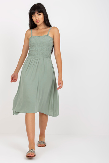 Haki krāsas vasaras kleita...