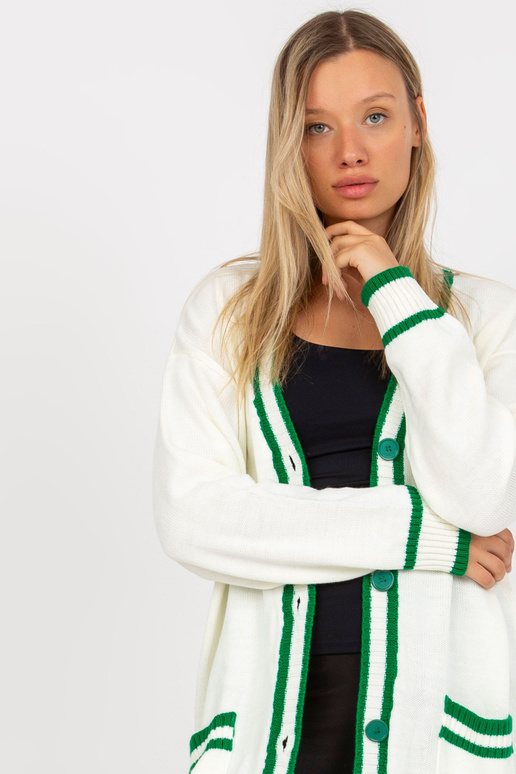 Ecru sieviešu jaka ar kabatām RUE PARIS