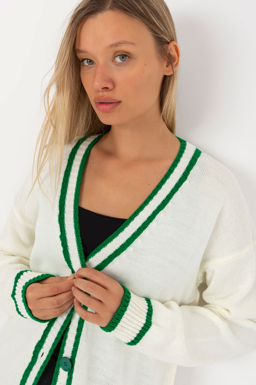 Ecru sieviešu jaka ar kabatām RUE PARIS