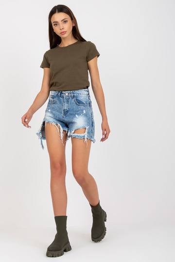 Haki krāsas pamata t-krekls...