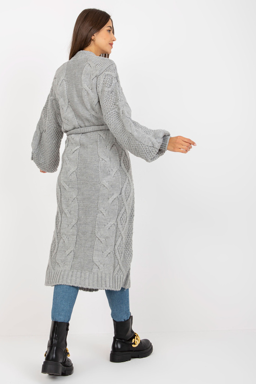 Pelēks garš jaciņš ar vilnas RUE PARIS