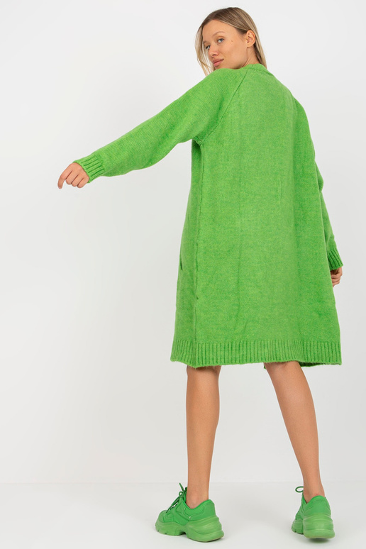 Gaiši zaļa brīva jaka ar kabatām RUE...