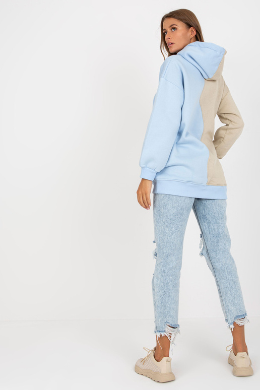 Bēša un zila kokvilnas kapuce RUE PARIS