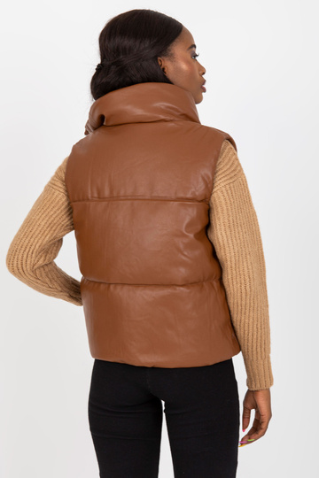 Brūna sieviešu eko ādas veste