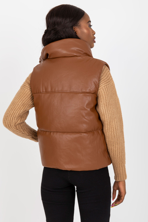Brūna sieviešu eko ādas veste