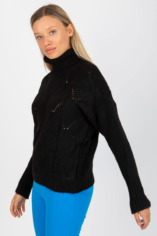 Melns silts džemperis ar bruņurupuču...