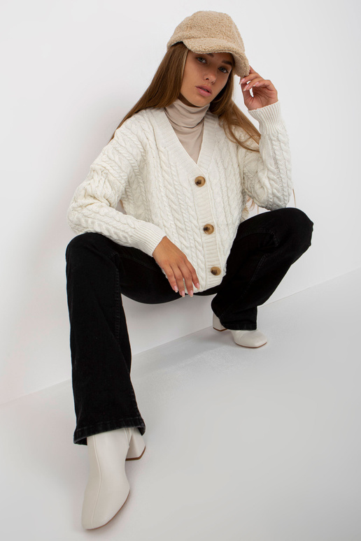 Ecru sieviešu jaka ar bizēm RUE PARIS