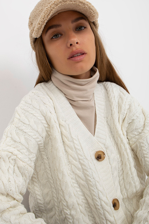 Ecru sieviešu jaka ar bizēm RUE PARIS