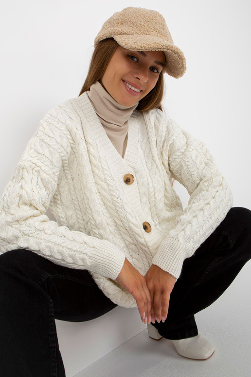 Ecru sieviešu jaka ar bizēm RUE PARIS