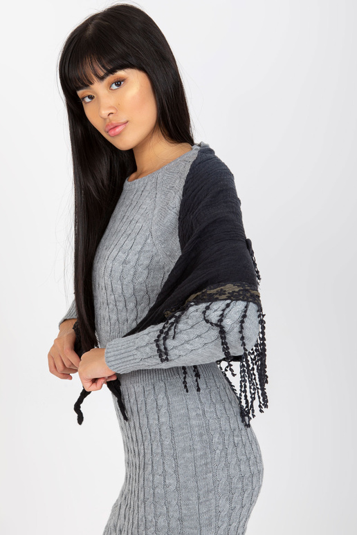 Marineblauer Damenschal aus Musselin...