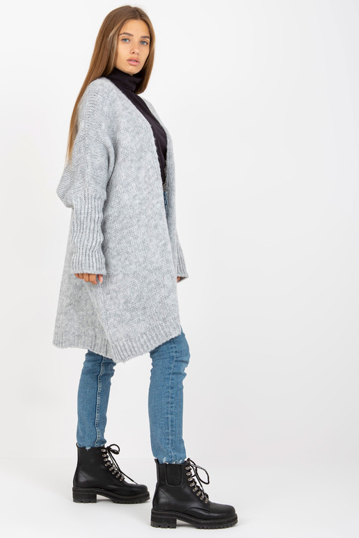 Pelēks brīvs jaciņš ar OCH BELLA vilnu