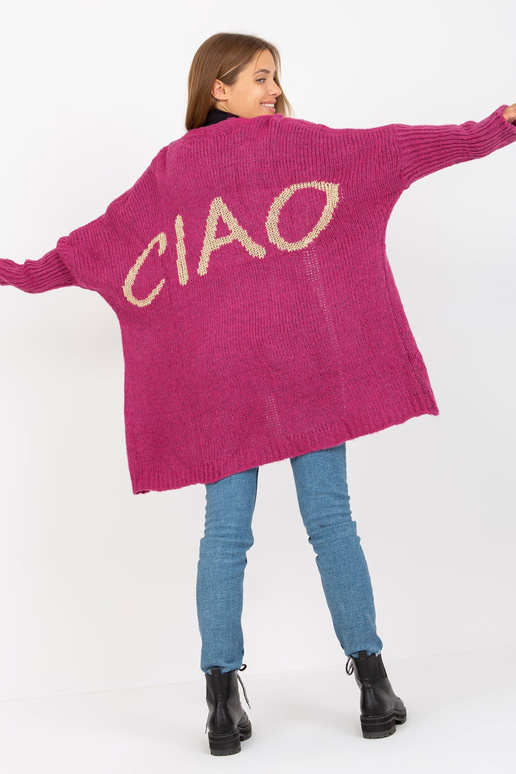 OCH BELLA Fuksijas brīvs trikotāžas jaka