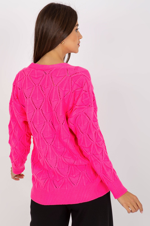 Fluo rozā ažūra jaka RUE PARIS