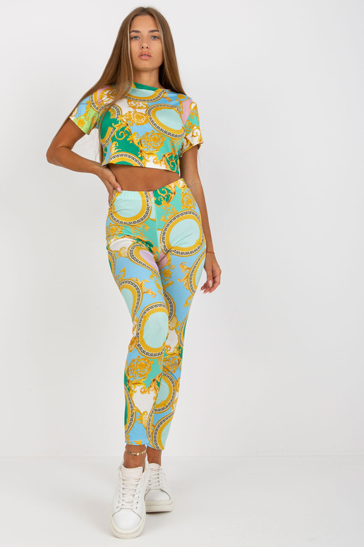 Zaļš pieguļošs ikdienas komplekts ar...