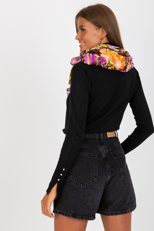 Brūni violeta raksta kokvilnas strope