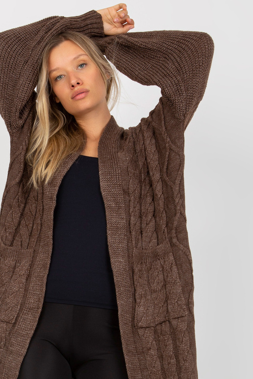 Brūna maxi oversize jaka RUE PARIS