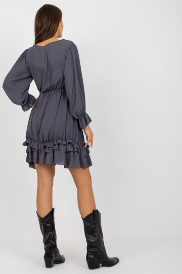 Grafīta mini kleita ar...