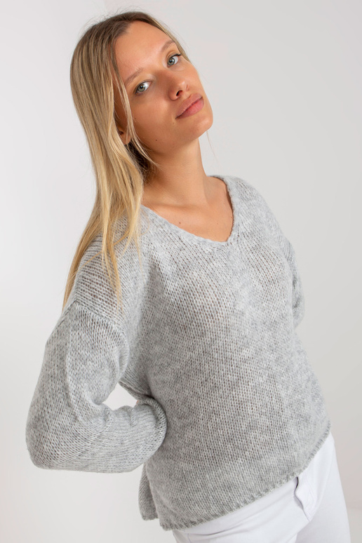 Pelēks oversize džemperis ar OCH...