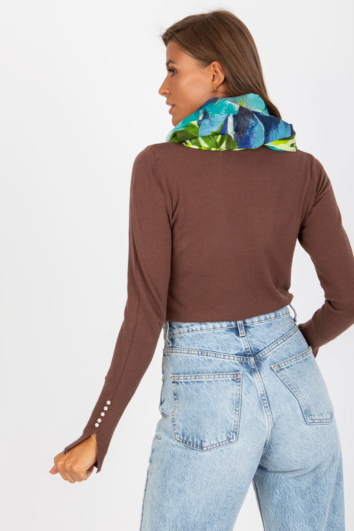 Tirkīza raksta kokvilnas strope