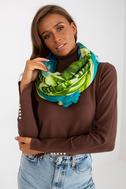 Tirkīza raksta kokvilnas strope