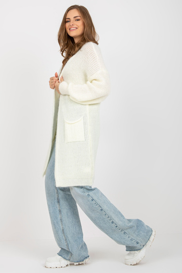 Ecru pūkaina oversize jaka... 2