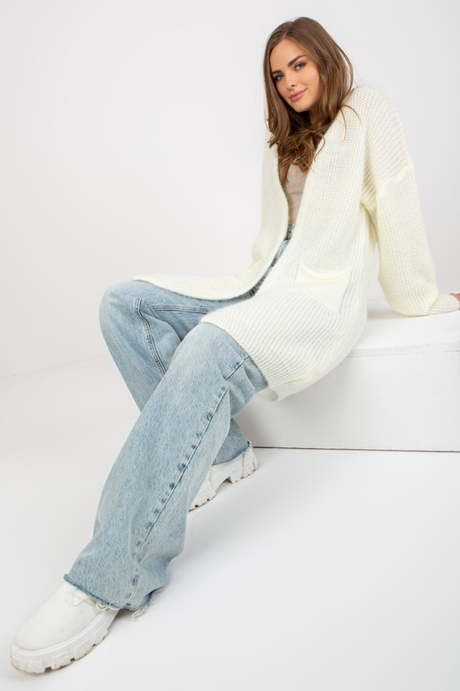 Ecru pūkaina oversize jaka OCH BELLA